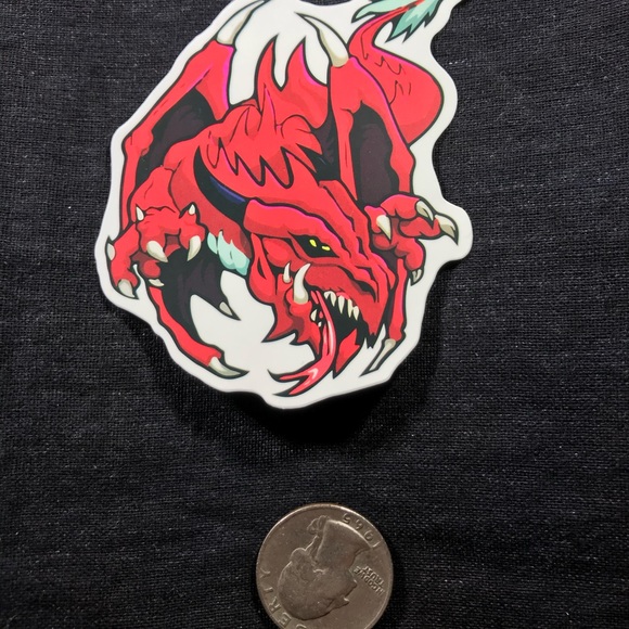 Dragon’s Fury Single Decor Accent Waterproof Sticker - Picture 2 of 3